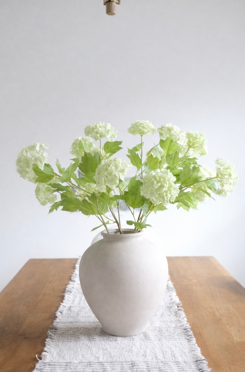 Real-Touch Snowball Hydrangea Bundle x 6