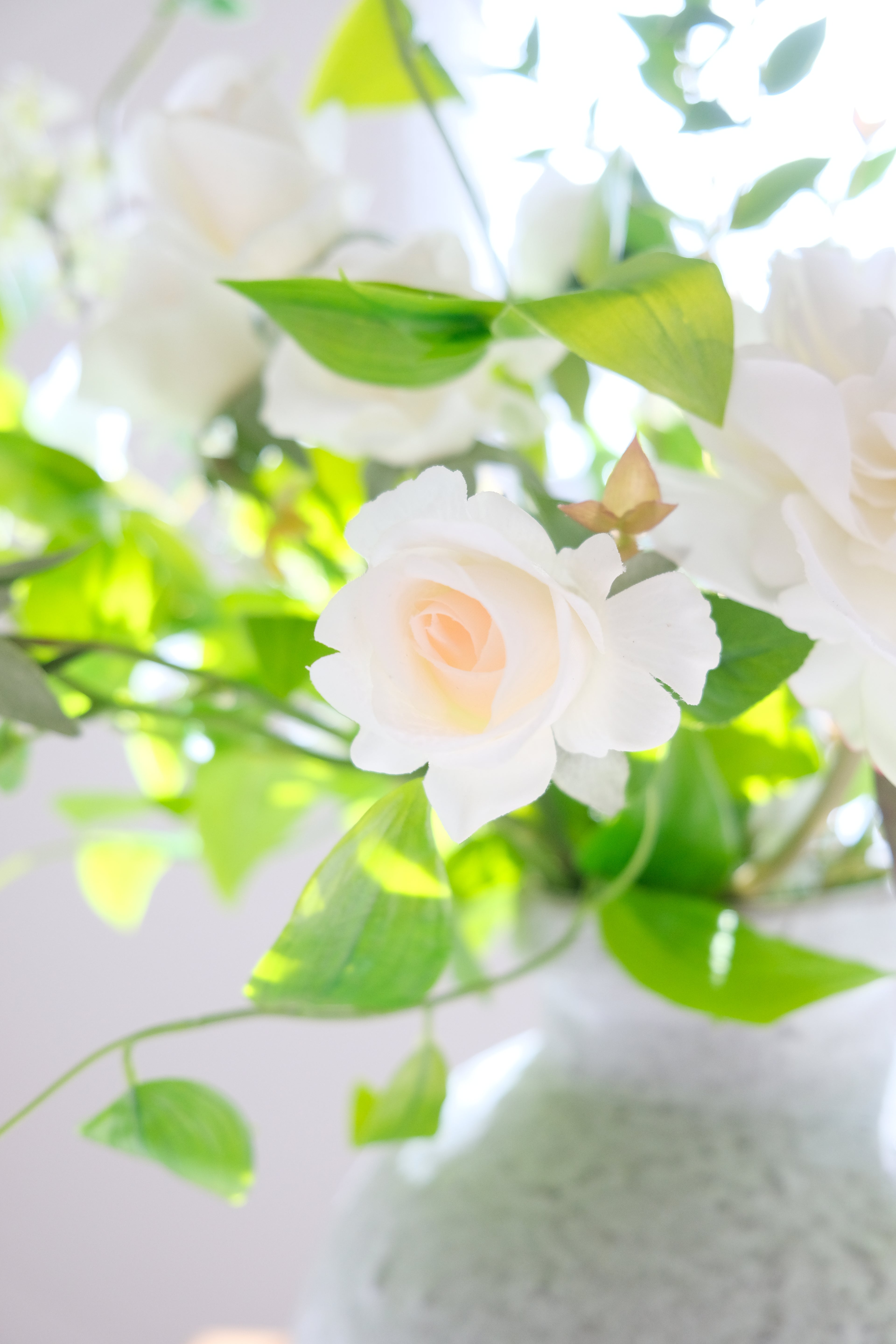 Real-Touch Peony & Roses Arrangement