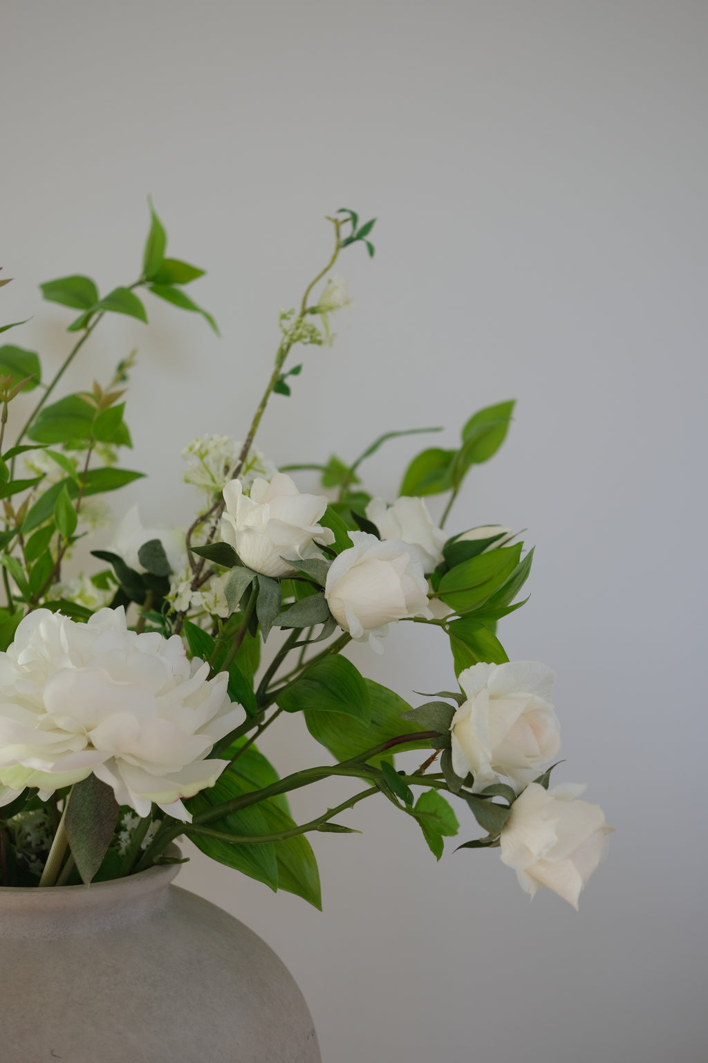 Real-Touch Peony & Roses Arrangement