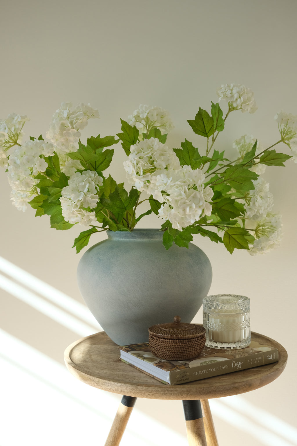 Real-Touch Snowball Hydrangea Bundle x 6 - White