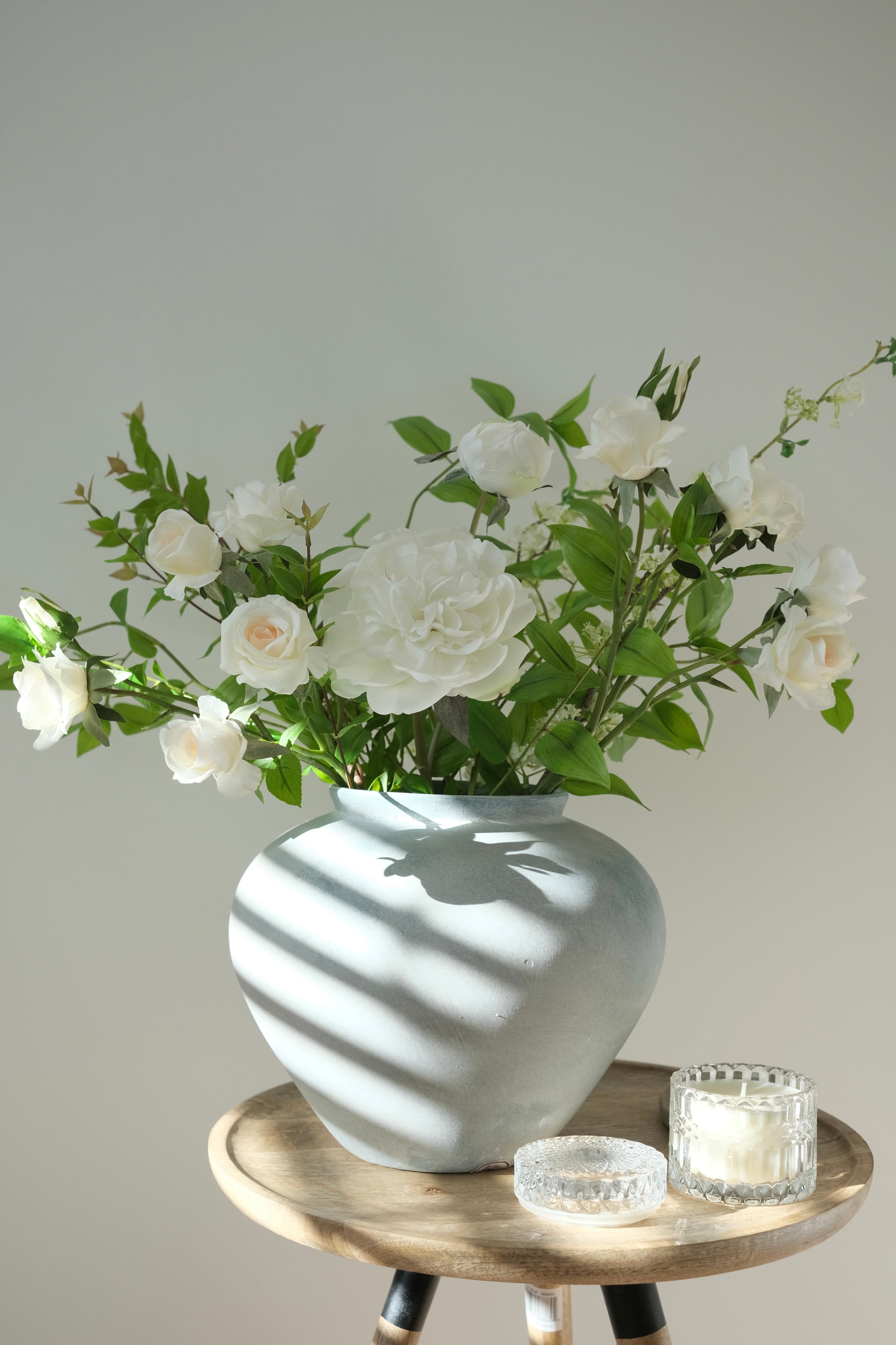 Real-Touch Peony & Roses Arrangement