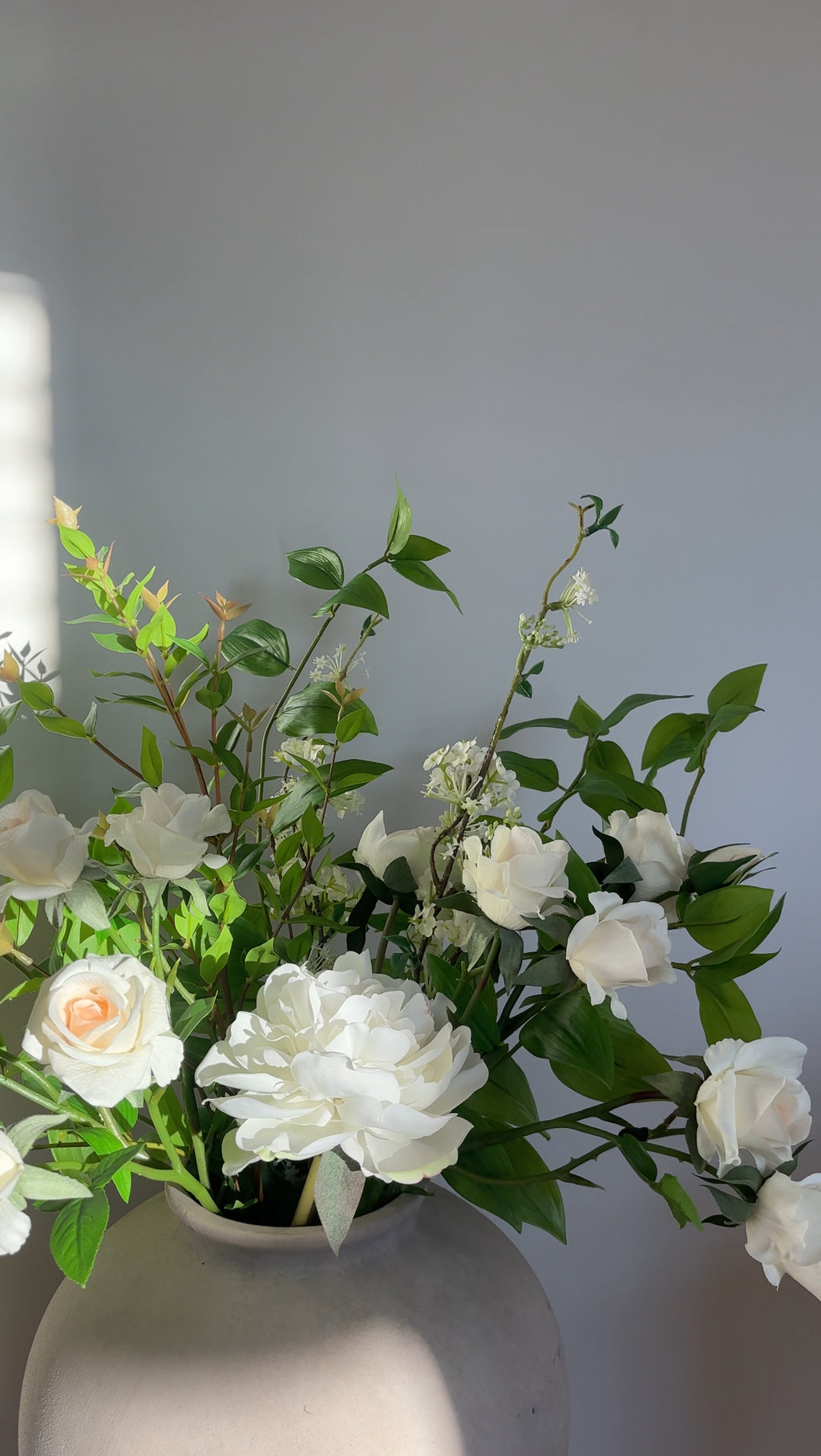 Real-Touch Peony & Roses Arrangement