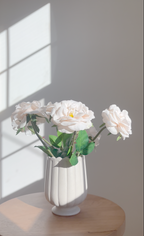 Real Touch Garden Rose Stem - Champagne