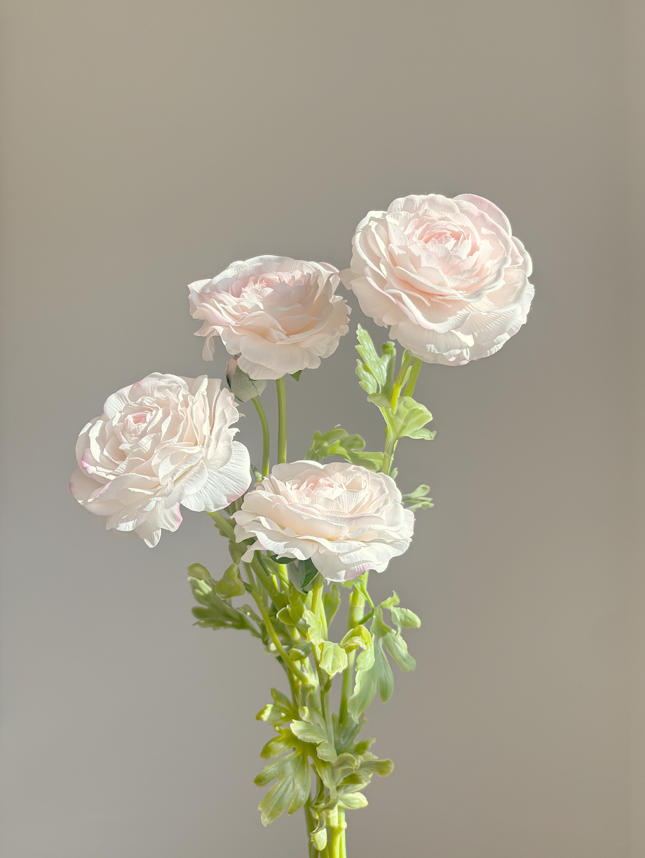 Real Touch Ranunculus Stem- Blush