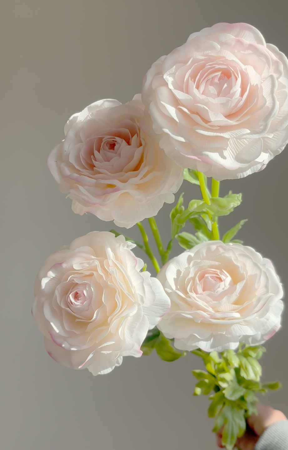 Real Touch Ranunculus Stem- Blush