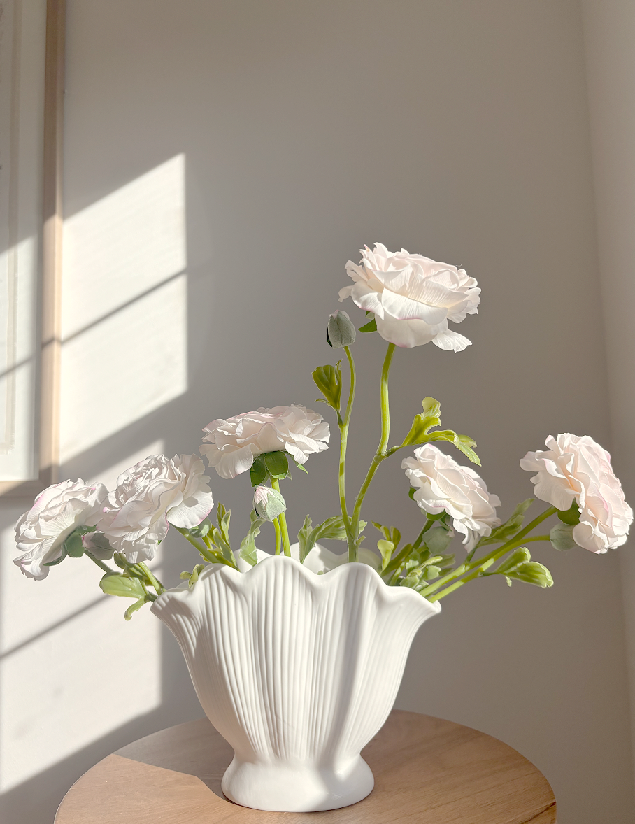 Real Touch Ranunculus Stem- Blush