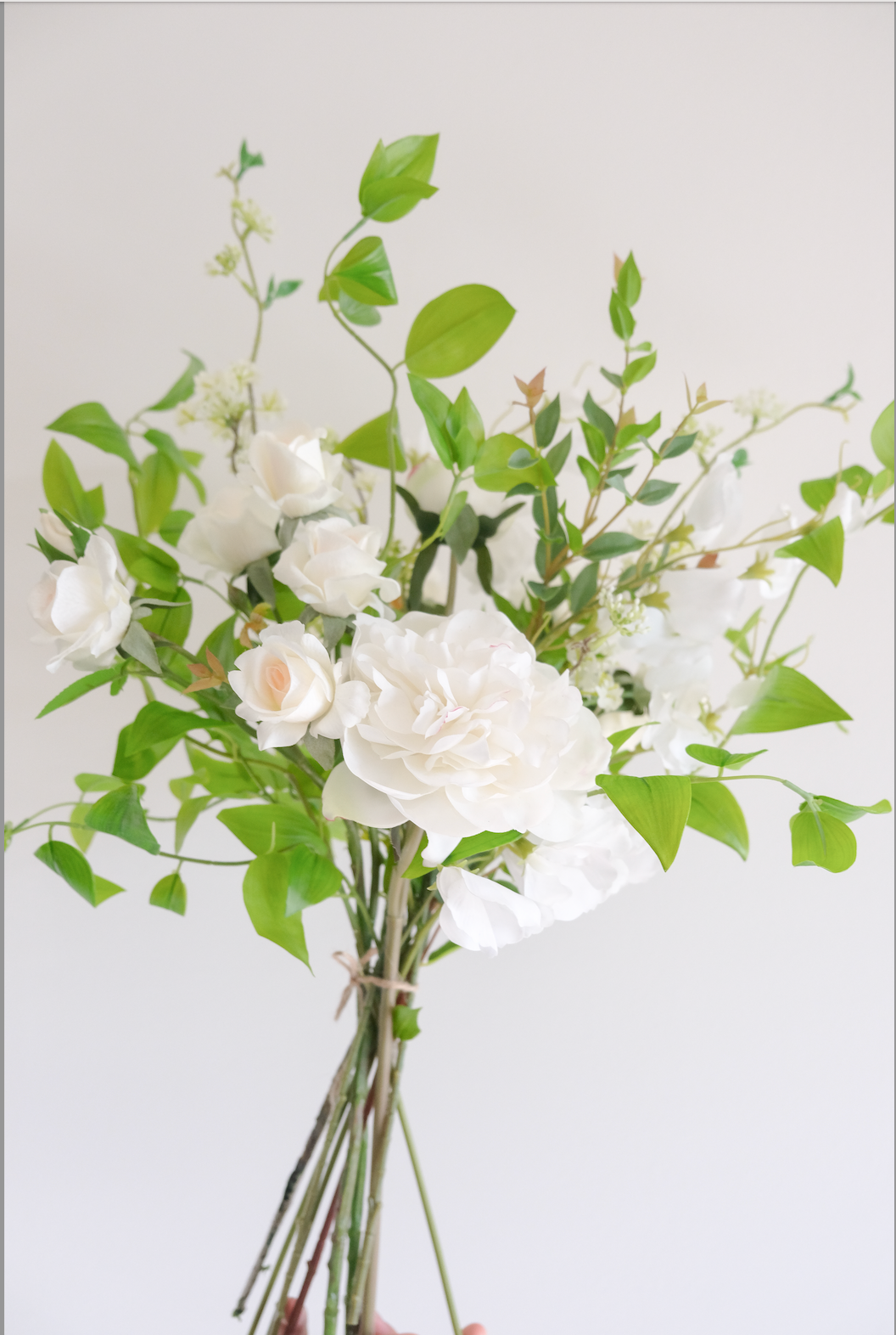 Real-Touch Peony & Roses Arrangement