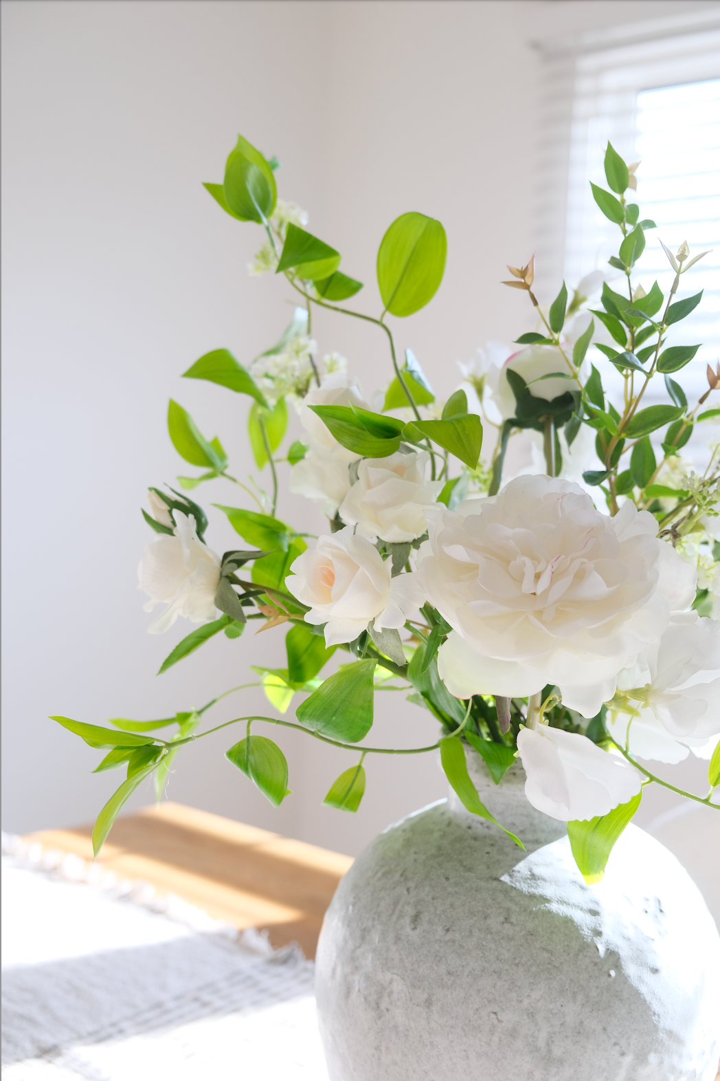 Real-Touch Peony & Roses Arrangement