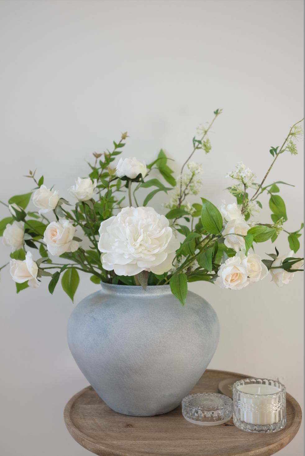 Real-Touch Peony & Roses Arrangement