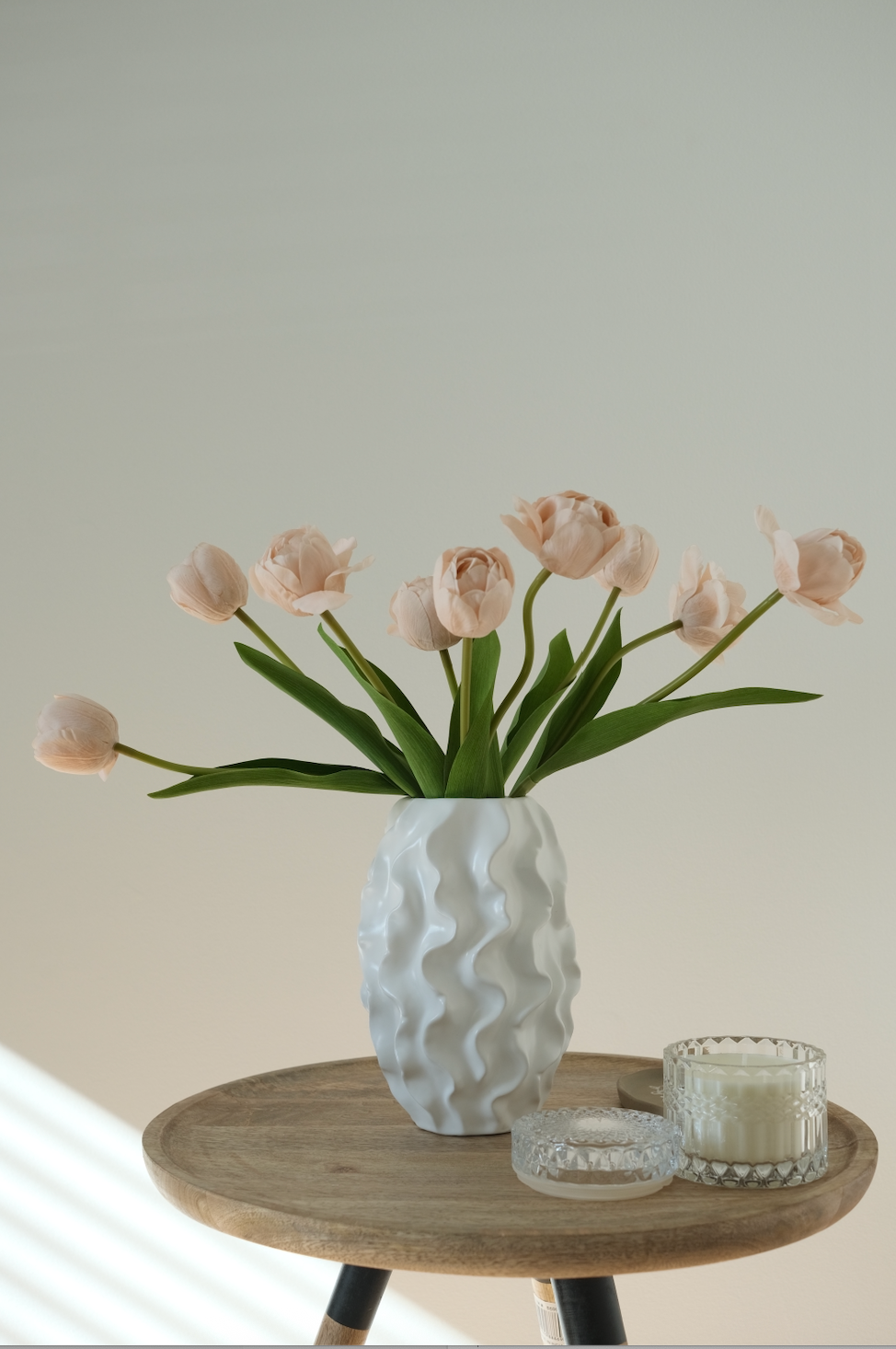 Real-Touch Spring Tulip Bundle x 9 - Peach