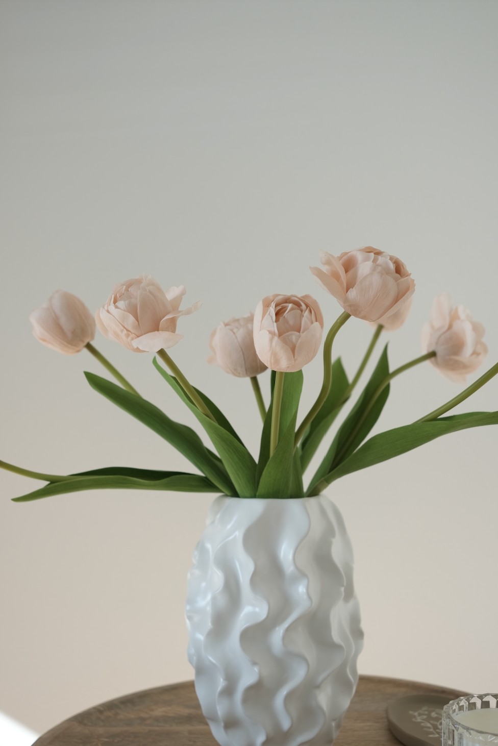 Real-Touch Spring Tulip Bundle x 9 - Peach