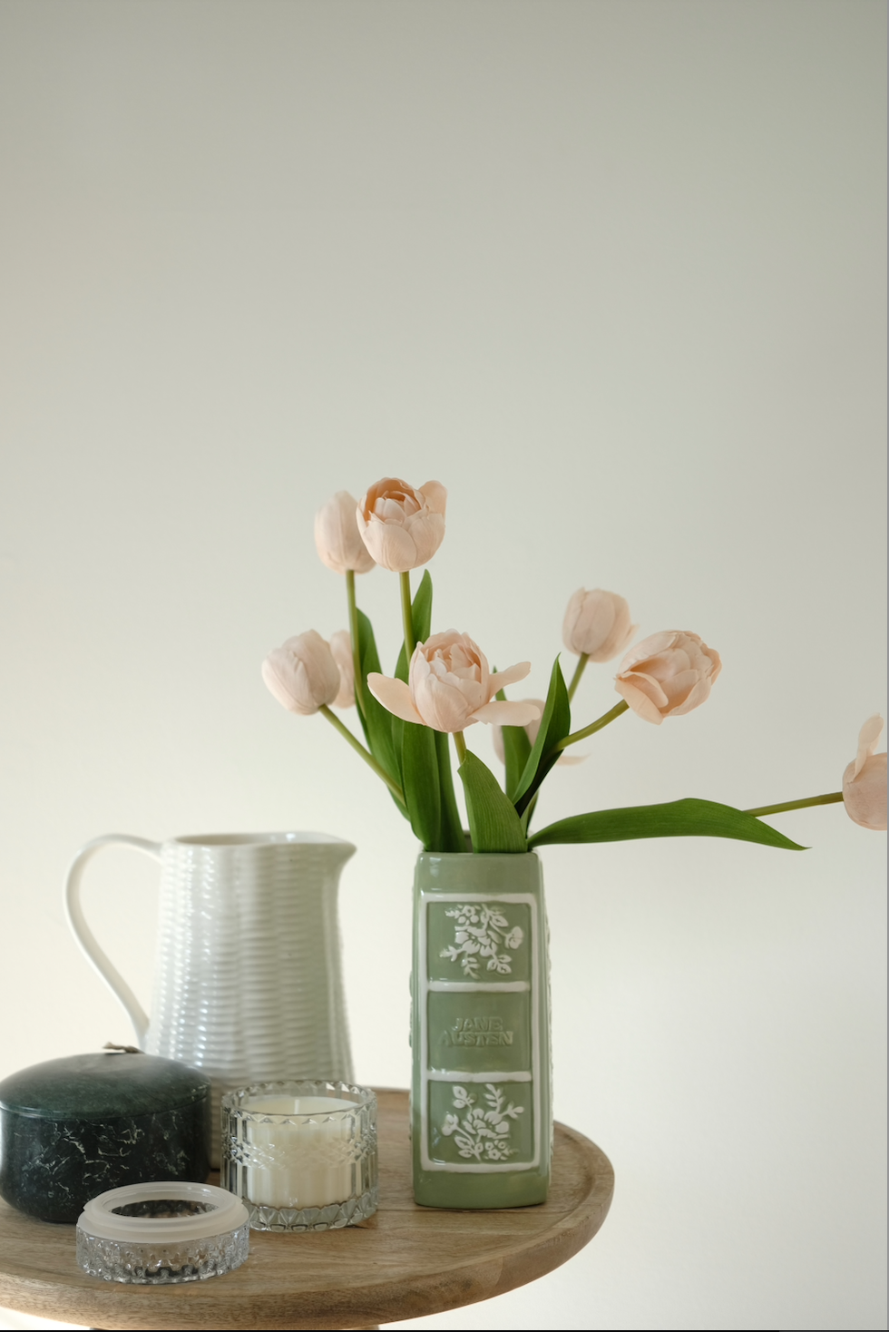 Real-Touch Spring Tulip Bundle x 9 - Peach