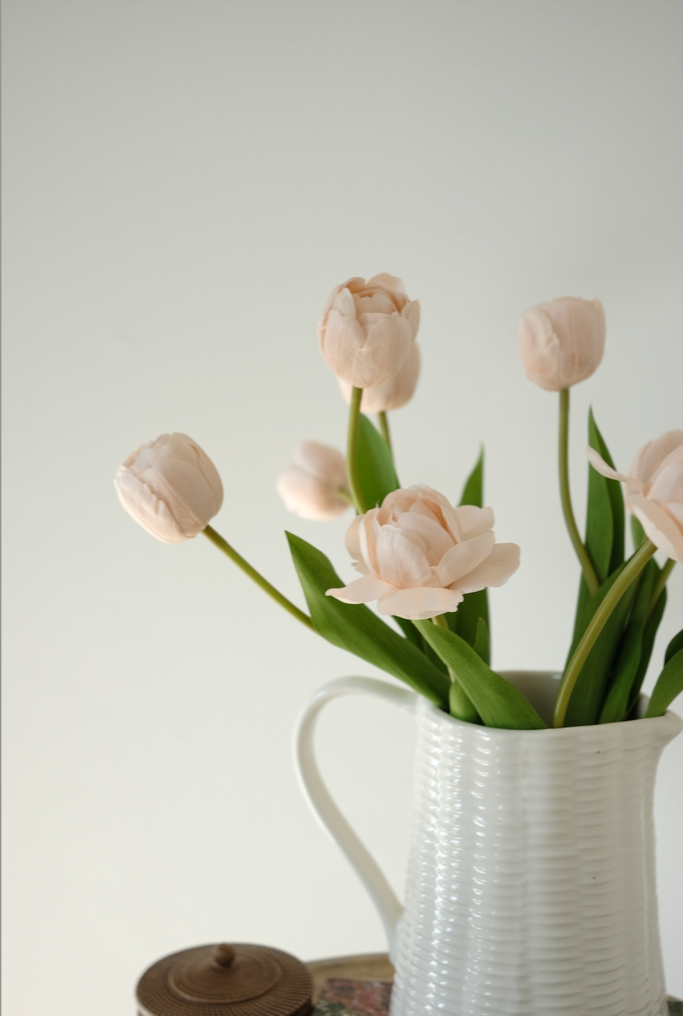 Real-Touch Spring Tulip Bundle x 9 - Peach