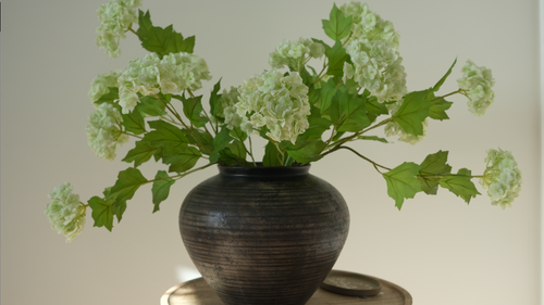 Snowball Hydrangea Bundle Vintage Green x 6 - Real-Touch